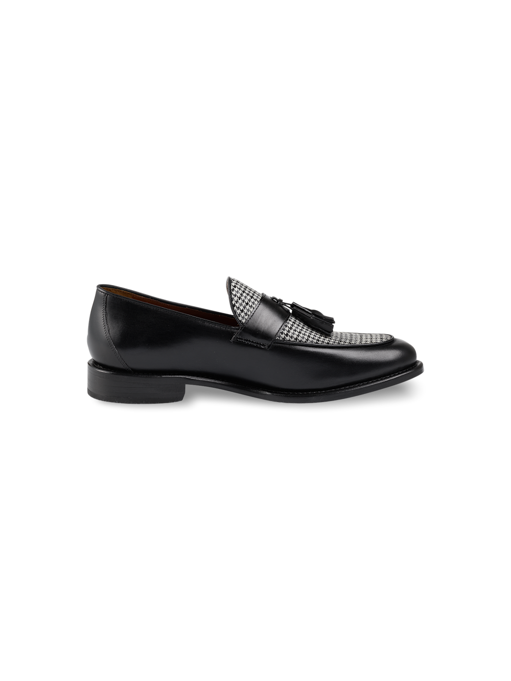 Paul Fredrick Dylan Tassel Loafer, Alternate, color, Grey/Black