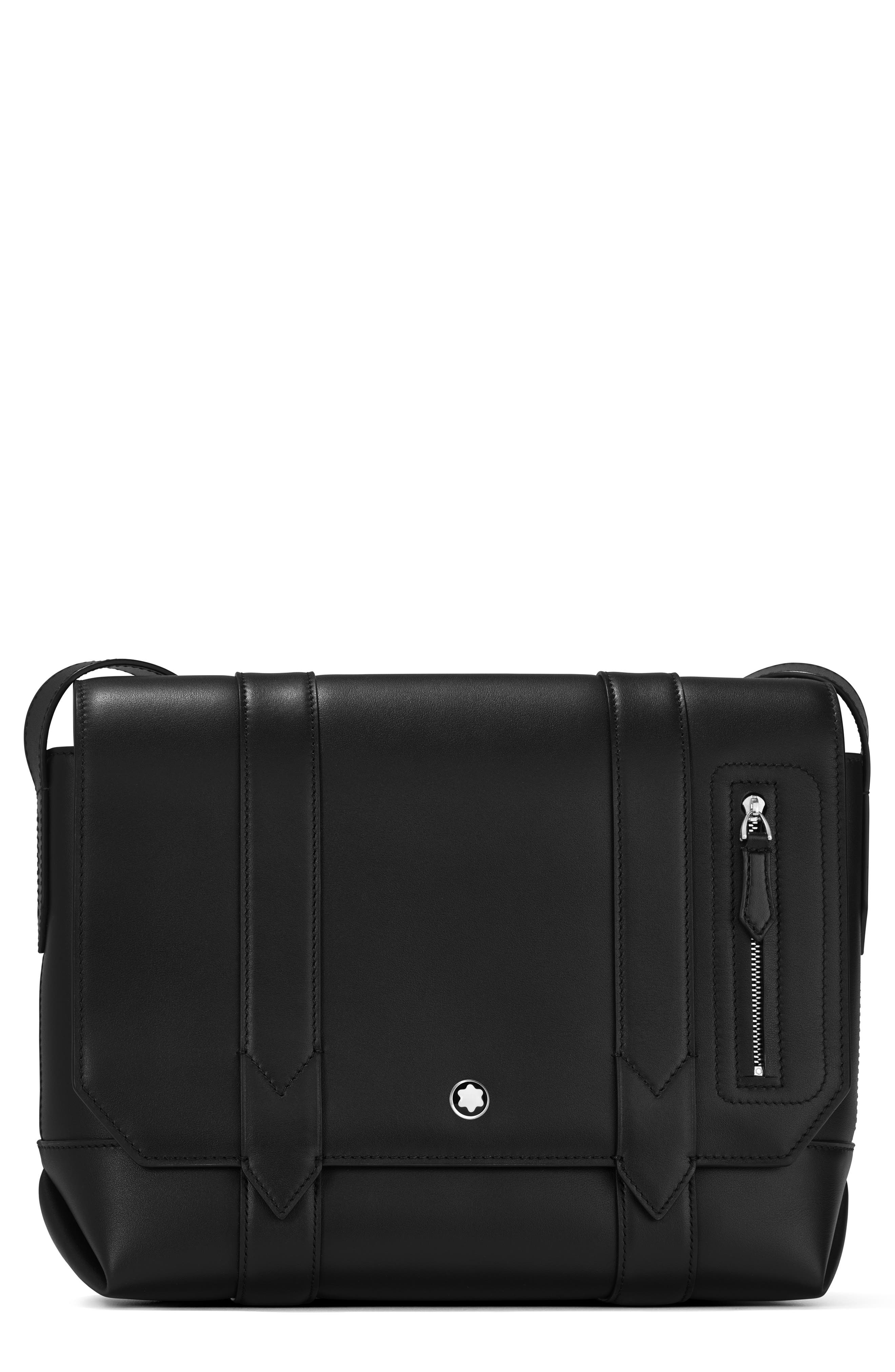 Montblanc Mini Meisterstück Messenger Bag, Main, color, 