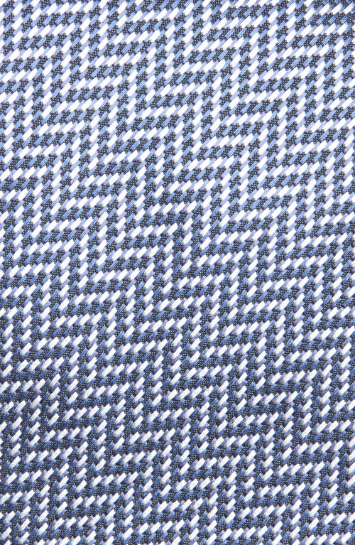 Tom Ford Herringbone Silk Tie In Zindg Multicolor Indigo