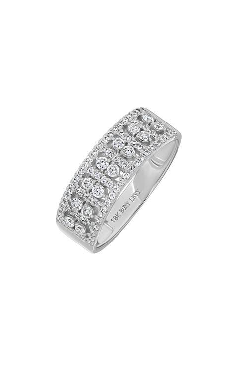 Mika Diamond Wide Stacking Ring
