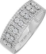 Bony Levy Mika Diamond Wide Stacking Ring