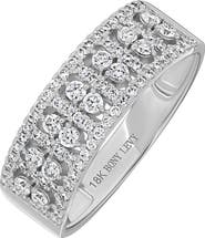 Bony Levy Mika Diamond Wide Stacking Ring