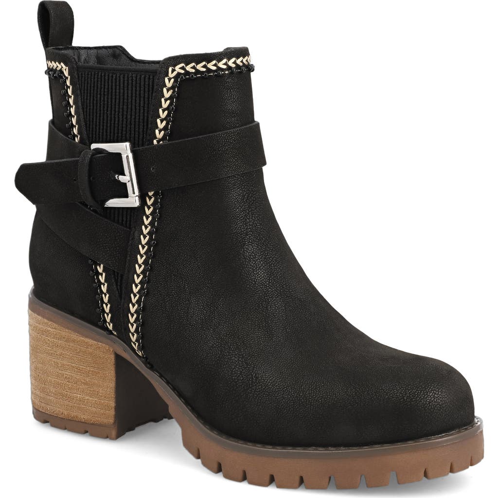 Mia Fausta Platform Bootie In Multi
