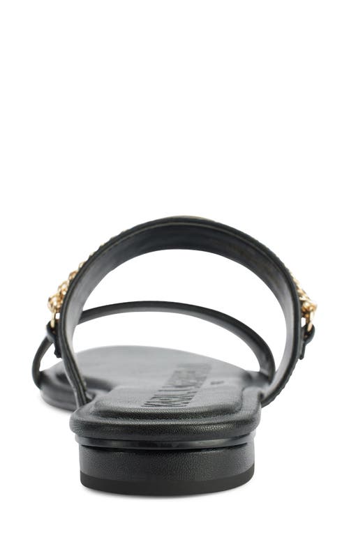 Karl Lagerfeld Canne Two Strap Sandal In Black