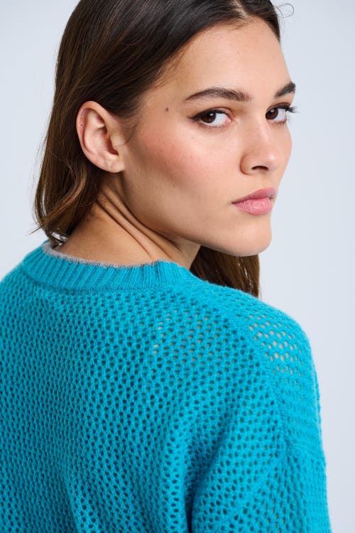 Lisa Todd Open For Love Cashmere Sweater In Blue