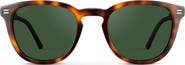 WMP Eyewear Walker - 50mm Rounded Oval Polarized Sunglasses