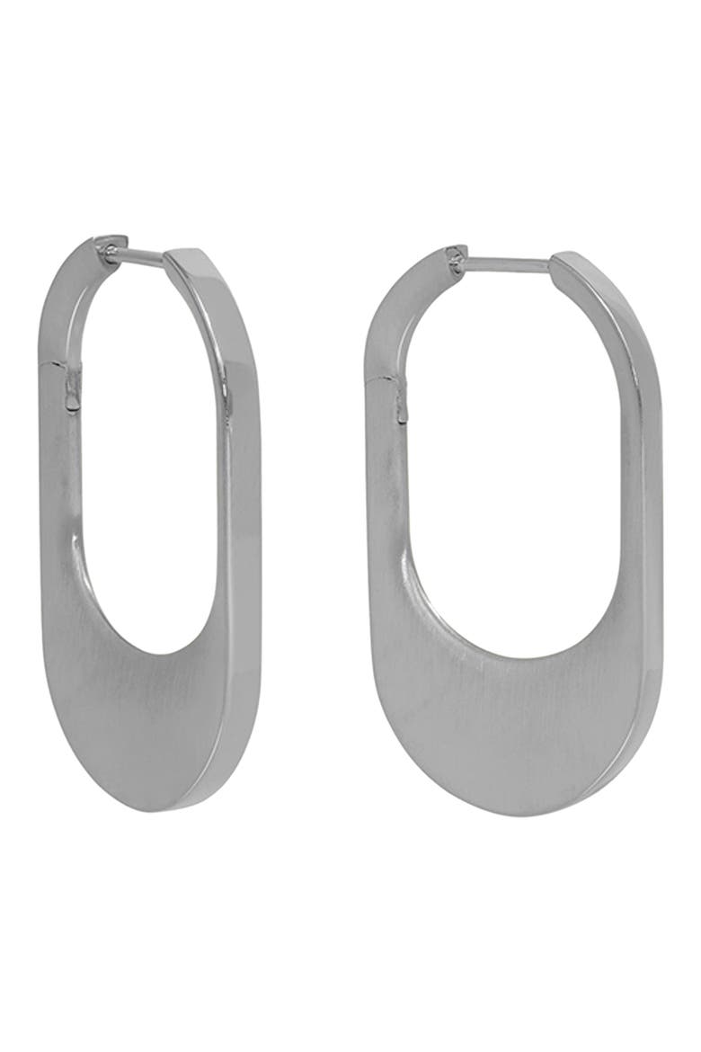 Crosby Huggie Hoop Earrings, Alternate, color, SILVER
