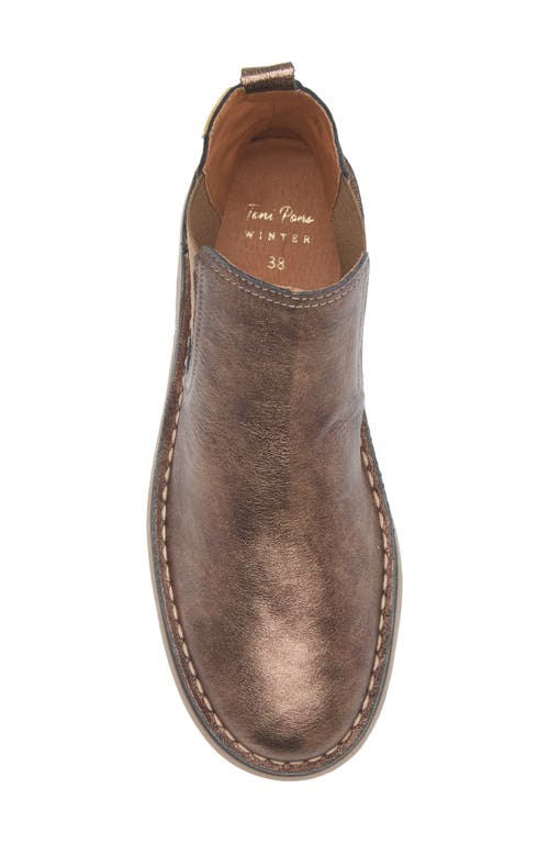 Toni Pons Isa Metallic Chelsea Boot In Brown