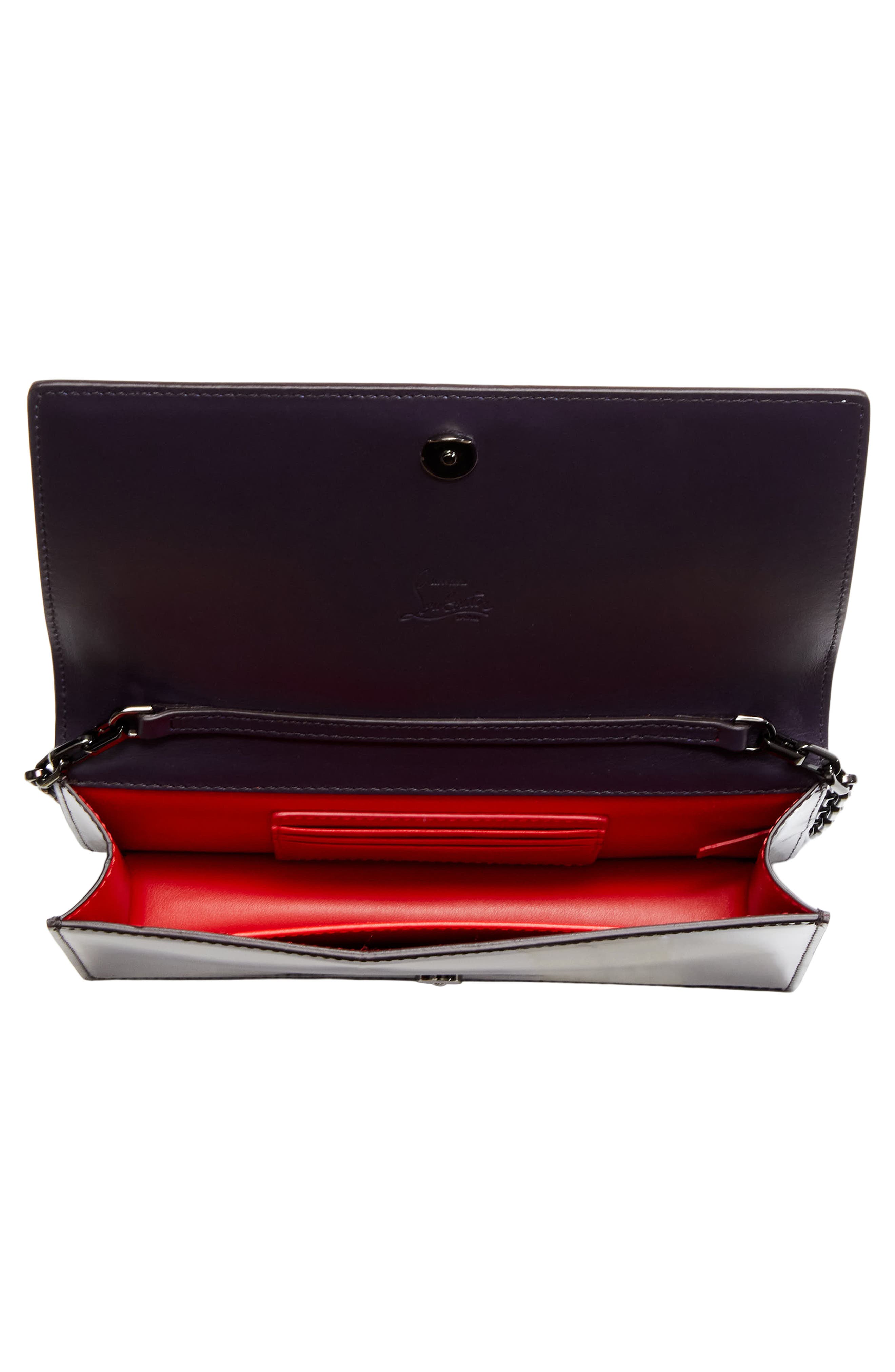 Bettina Patent Leather Clutch, Alternate, color, L533 MUSE/ GUN METAL