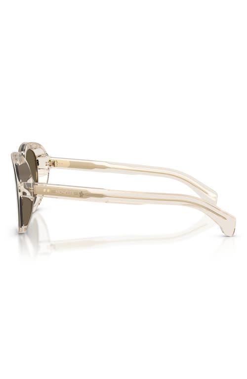 Moncler 54mm Aviator Sunglasses In White