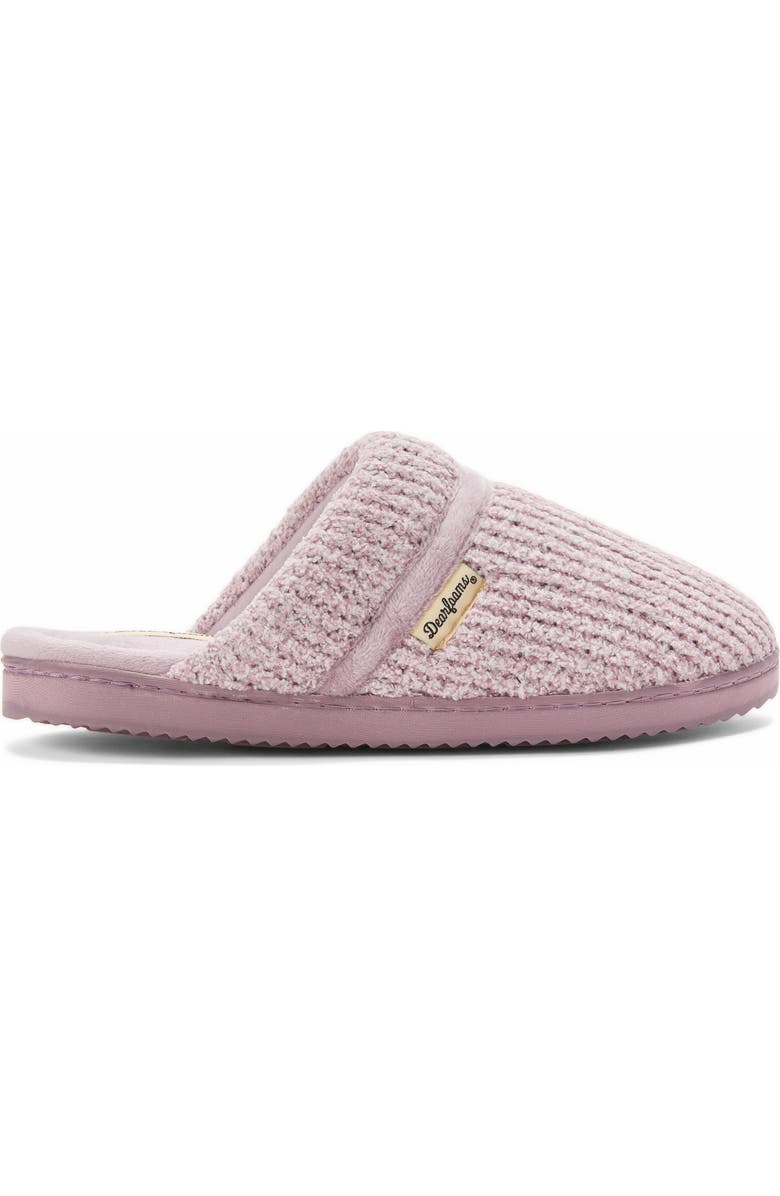 DEARFOAMS Serena Marled Chenille Scuff House Slipper, Alternate, color, Frosted Plum