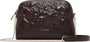 Ted Baker Ginny Floral Quilted Faux Leather Crossbody Bag