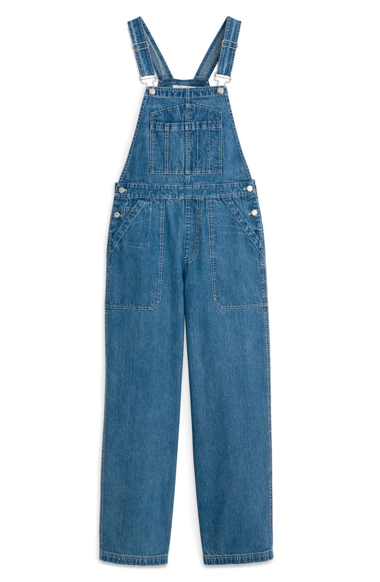 Alex Mill Lili Denim Overalls, Main, color, 