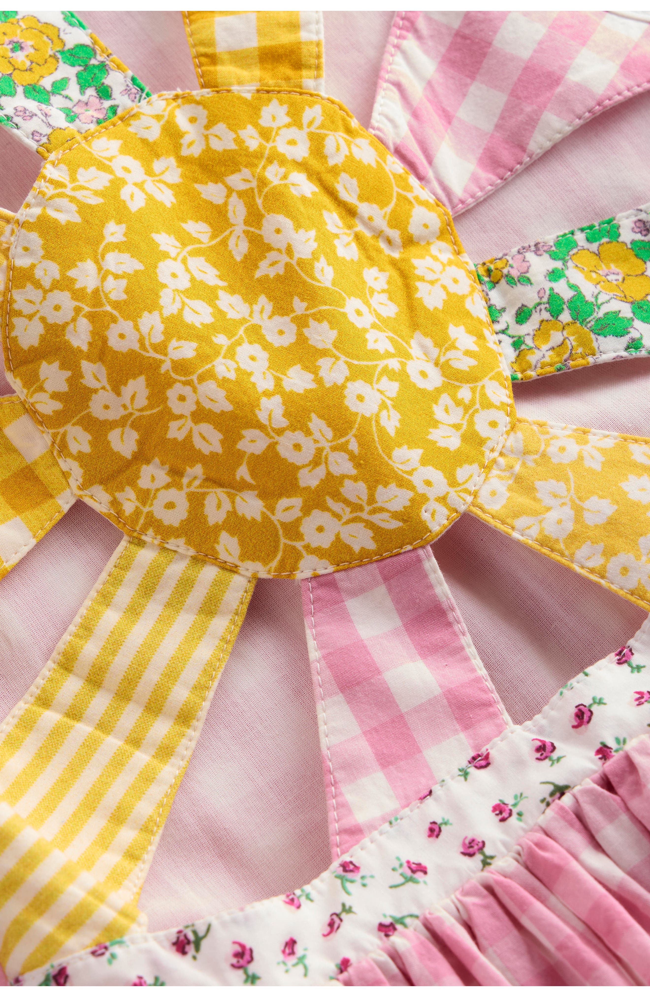 Mini Boden Kids' Harlow Gingham Strappy Cotton Sundress — фото 4
