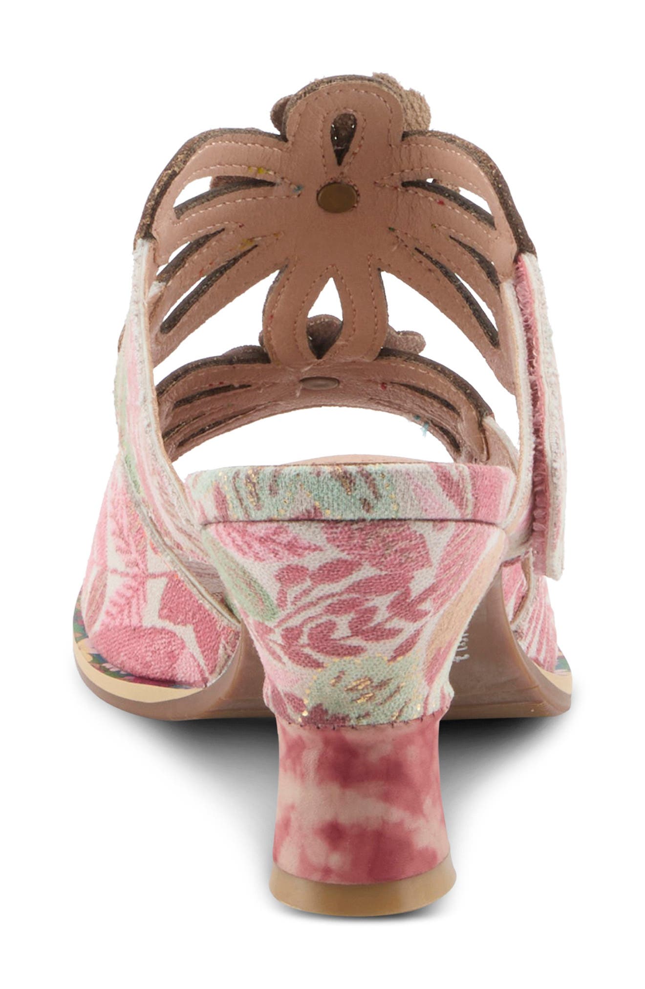 Alania Garden Floral Sandal, Alternate, color, RED MULTI