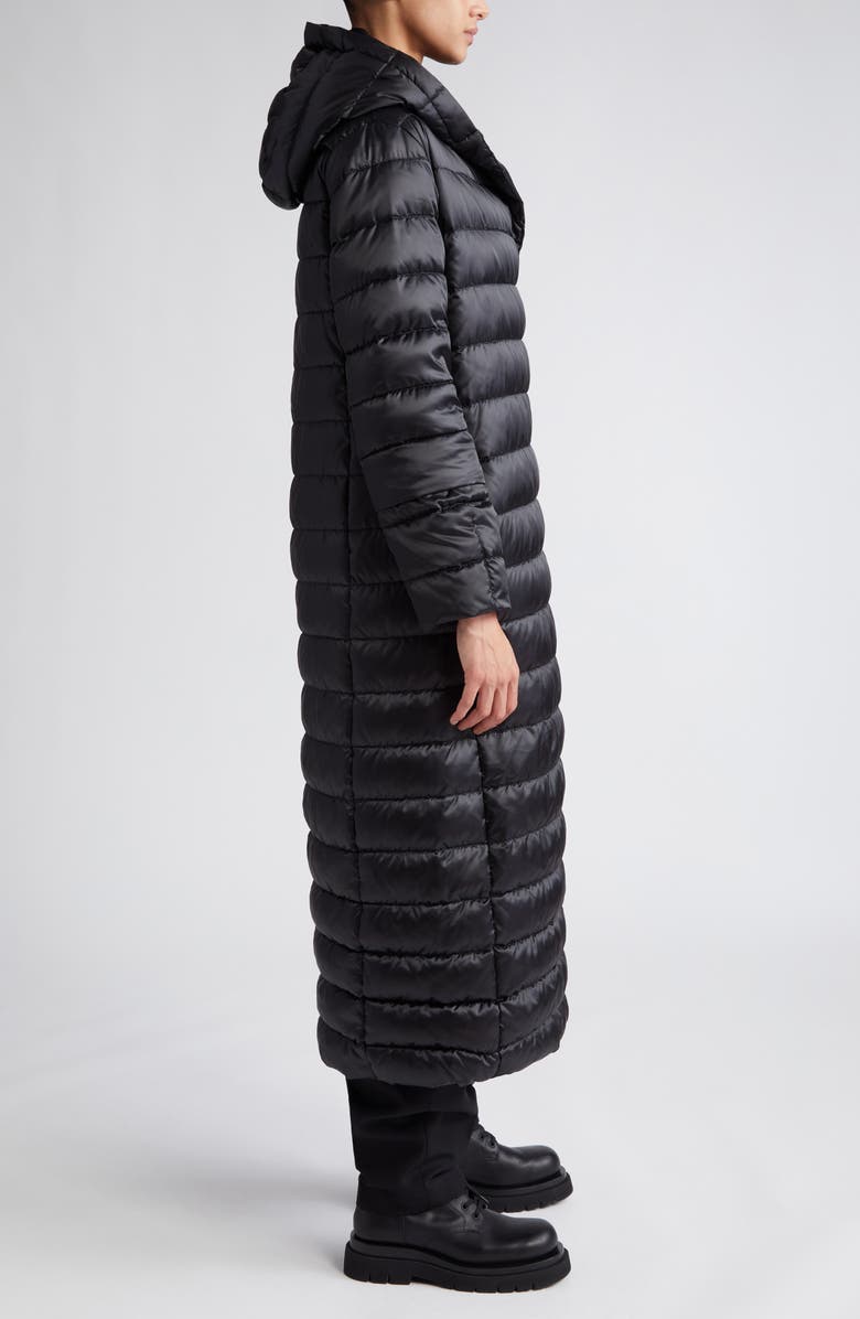 Max Mara Novet The Cube Reversible Hooded Long Down Coat With Two Belts, Alternate, color, 