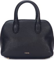Vince Mini Delphine Pebble Leather Top Handle Bag