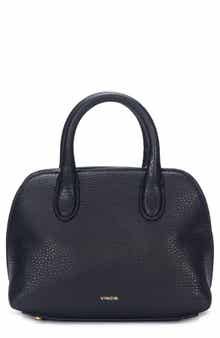 Vince Mini Delphine Pebble Leather Top Handle Bag