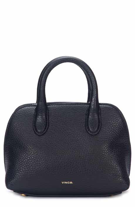 Vince Mini Delphine Pebble Leather Top Handle Bag