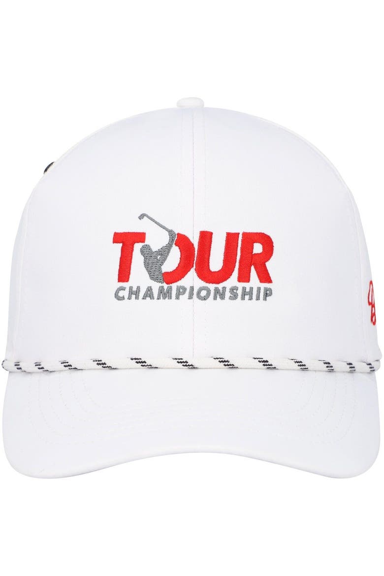 Men's Barstool Golf White TOUR Championship Patch Trucker Adjustable Hat, Alternate, color, White