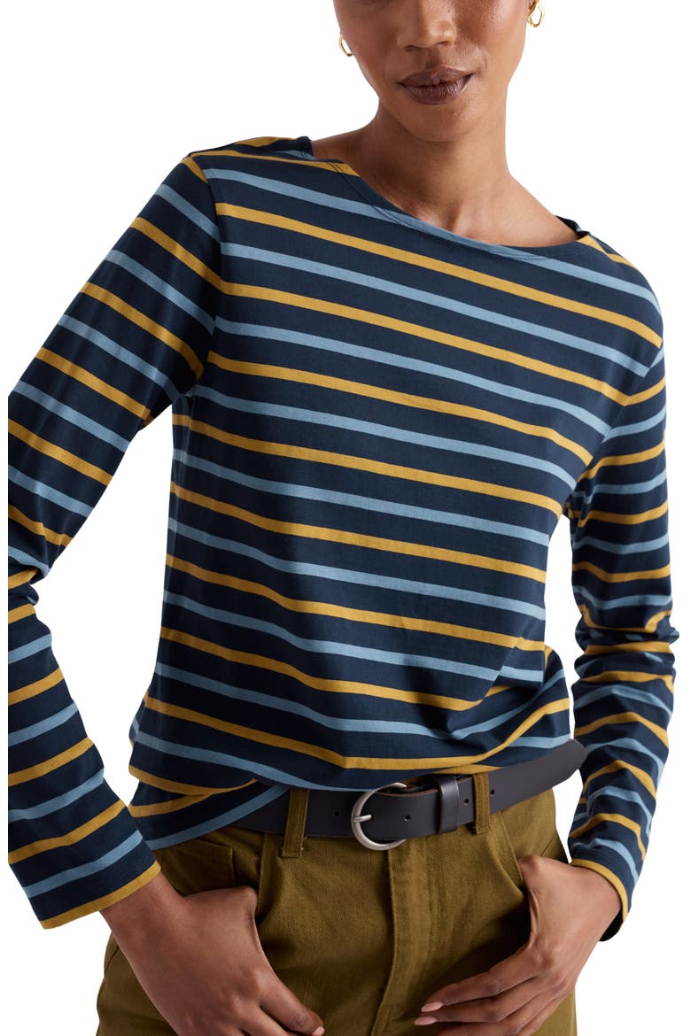 Sailor Organic Cotton T-Shirt, Main, color, TRI BRETON CADET