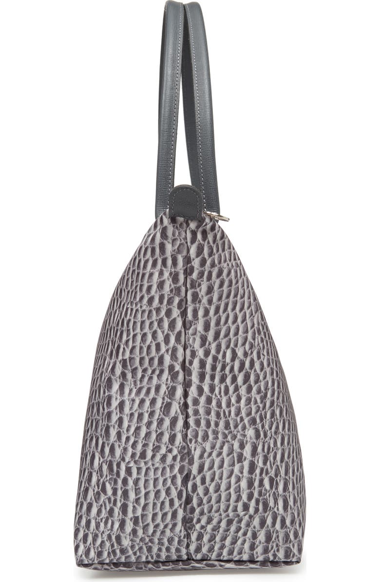Longchamp Large Le Pliage Croc Print Tote, Alternate, color,