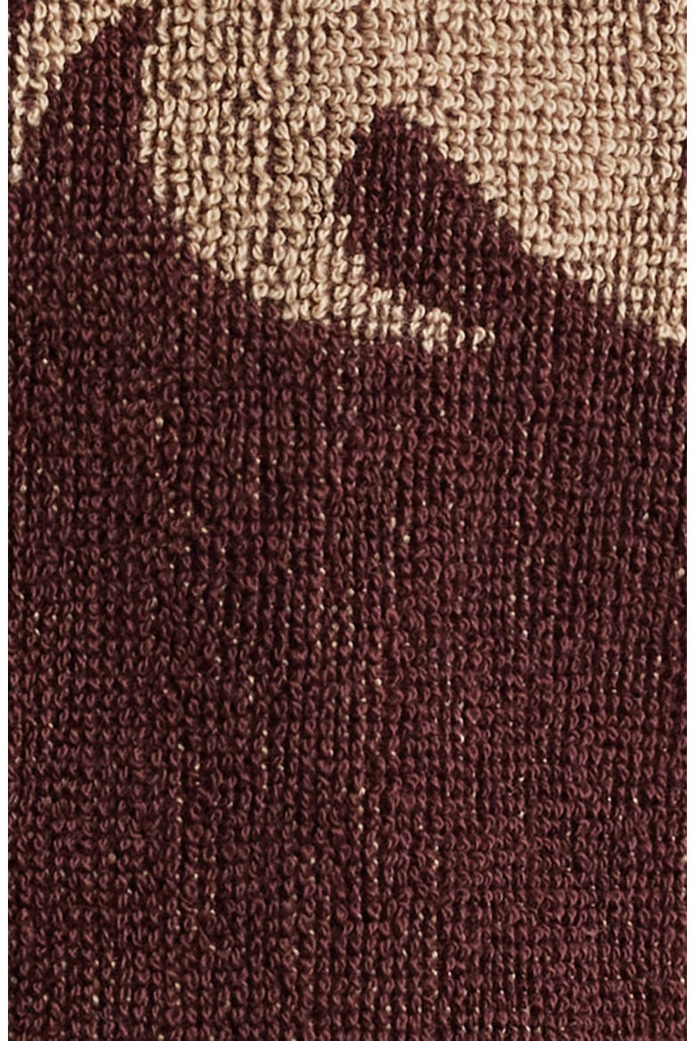 Mocha Ember Terry Cloth Camp Shirt, Alternate, color, MOCHA