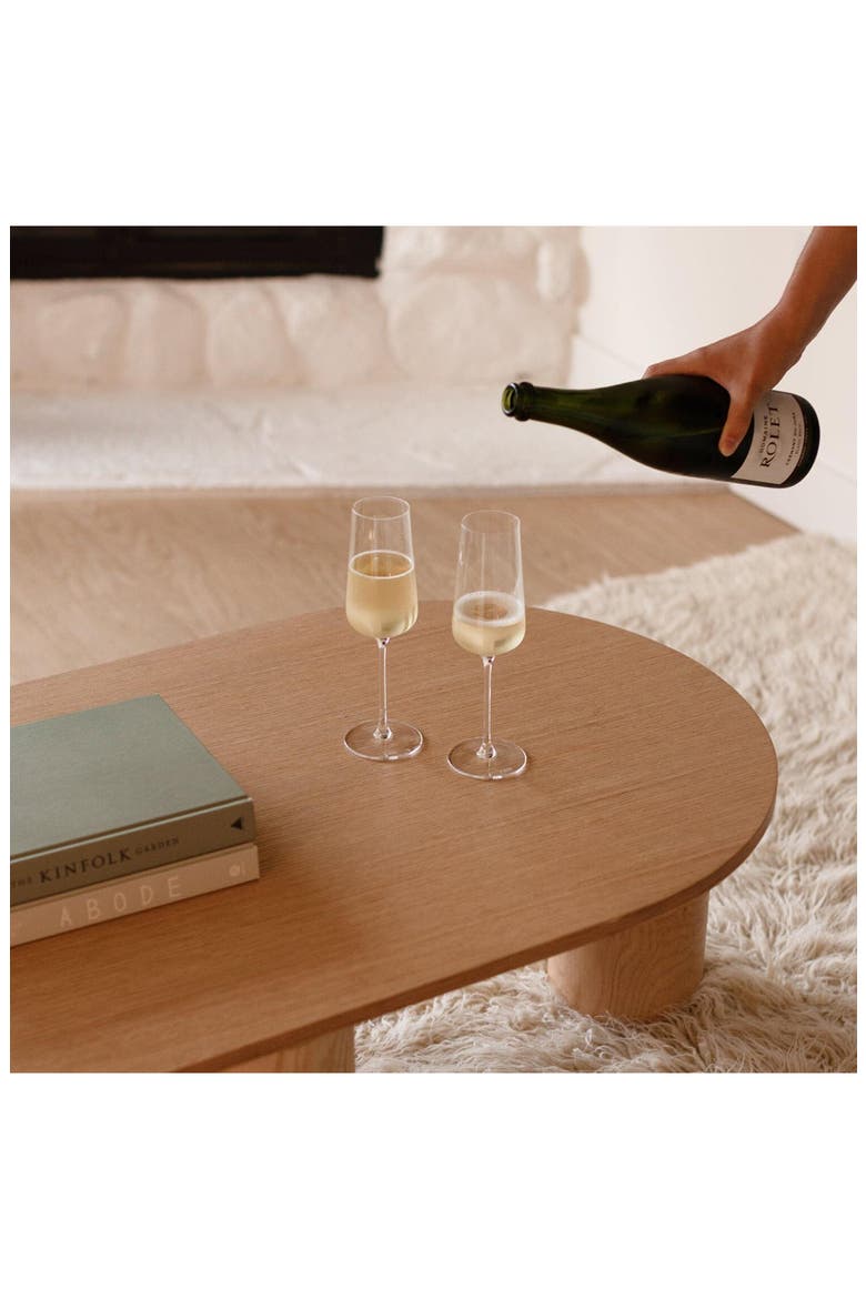 The Flute Set of 4 Glasses, Alternate, color, CLEAR