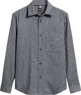 BOSS Owen Relaxed Fit Cotton Button-Up Shirt