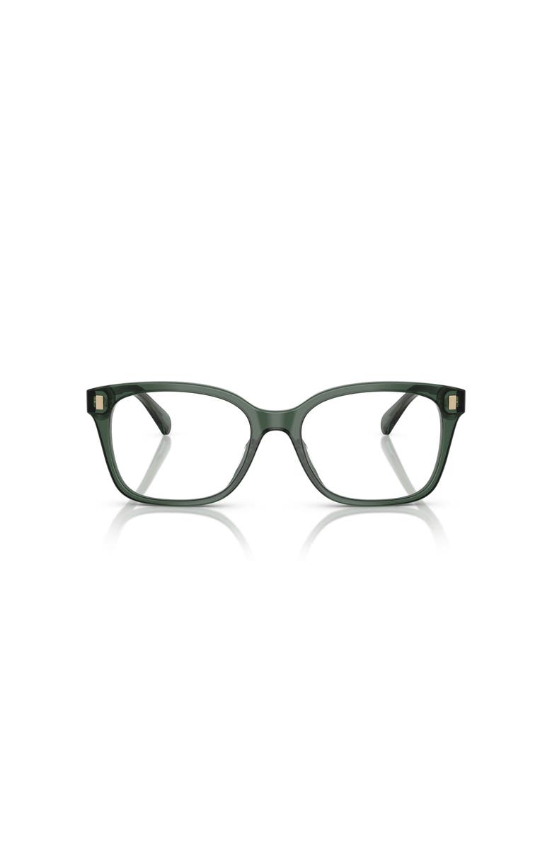 RALPH 53mm Rectangle optical glasses, Alternate, color, Green