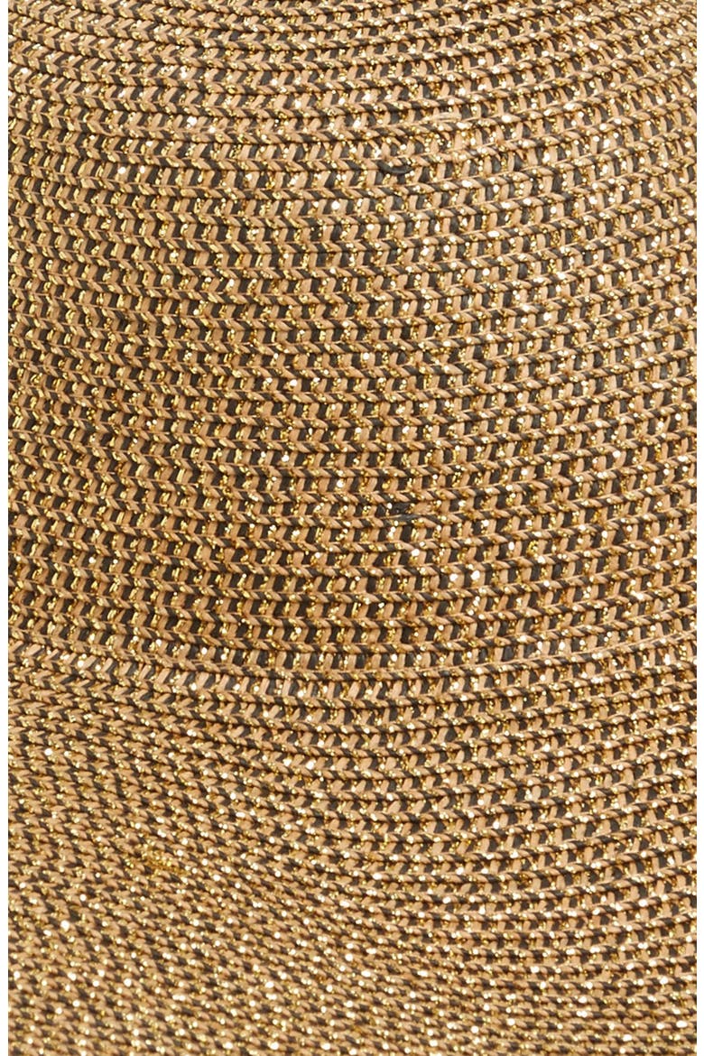 Metallic Floppy Straw Hat, Alternate, color, NATURAL