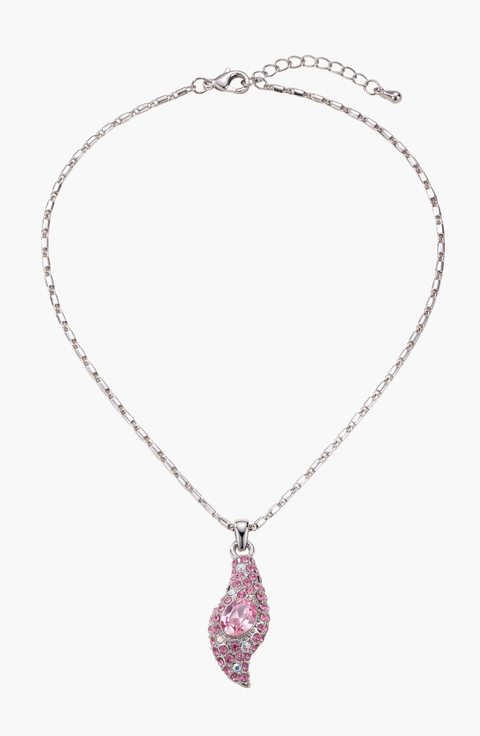 Crystal Floral Pendant Necklace