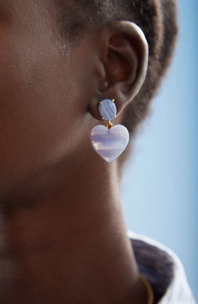 BaubleBar Juno Sheri Heart Drop Earrings, Alternate, color,