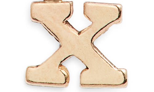 Nashelle Initial Pendant Necklace In Gold Fill - X
