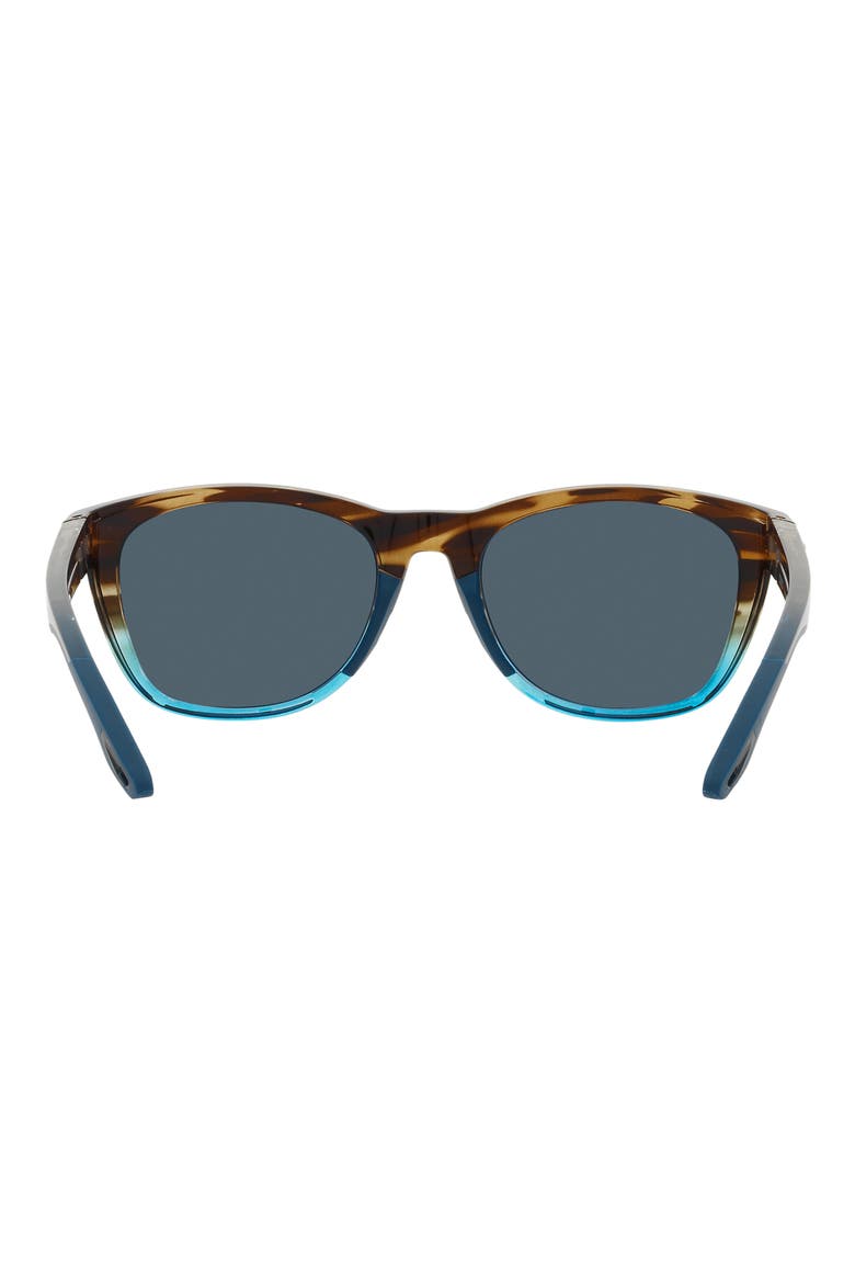 Aleta 54mm Polarized Round Sunglasses, Alternate, color, GRAY