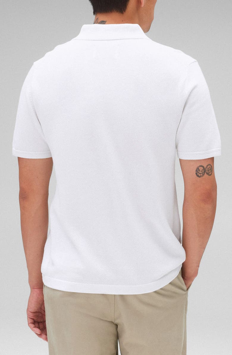 Reigning Champ Supima<sup>®</sup> Cotton Piqué Polo, Alternate, color, White