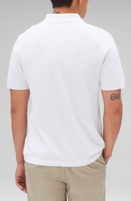 Reigning Champ Supima® Cotton Piqué Polo In White