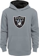 Outerstuff Youth Silver Las Vegas Raiders Prime Pullover Hoodie