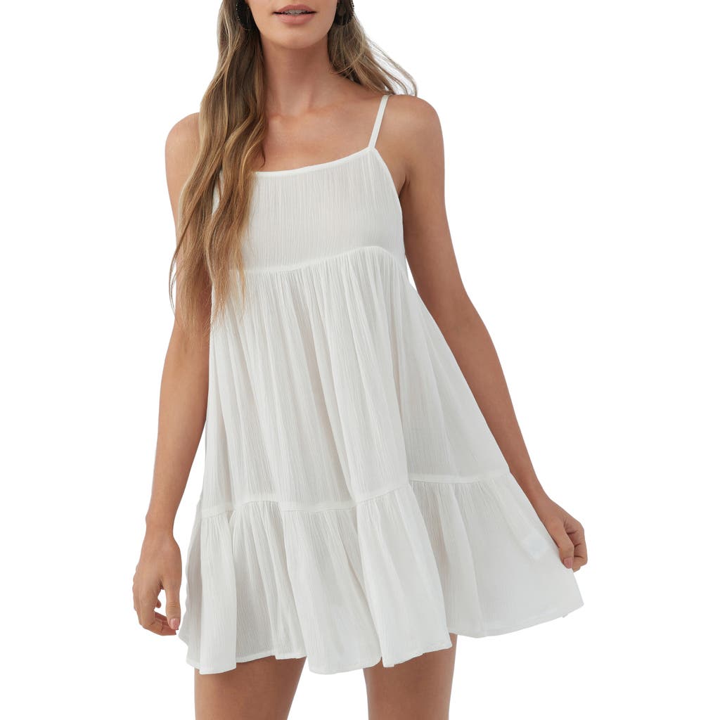 O'neill Rilee Crinkle Tiered Cover-up Dress