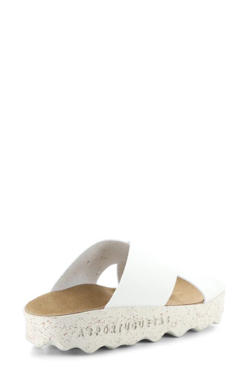 Asportuguesas By Fly London Cross Slide Sandal In White