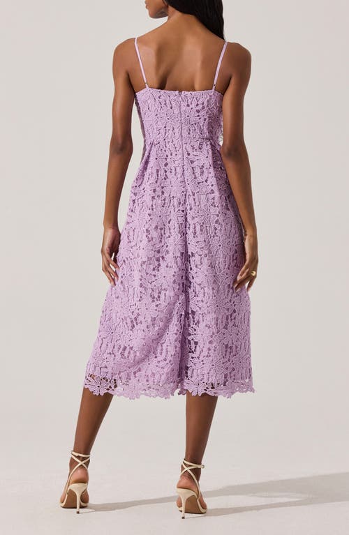 Astr The Label Floral Lace Dress In Orchid