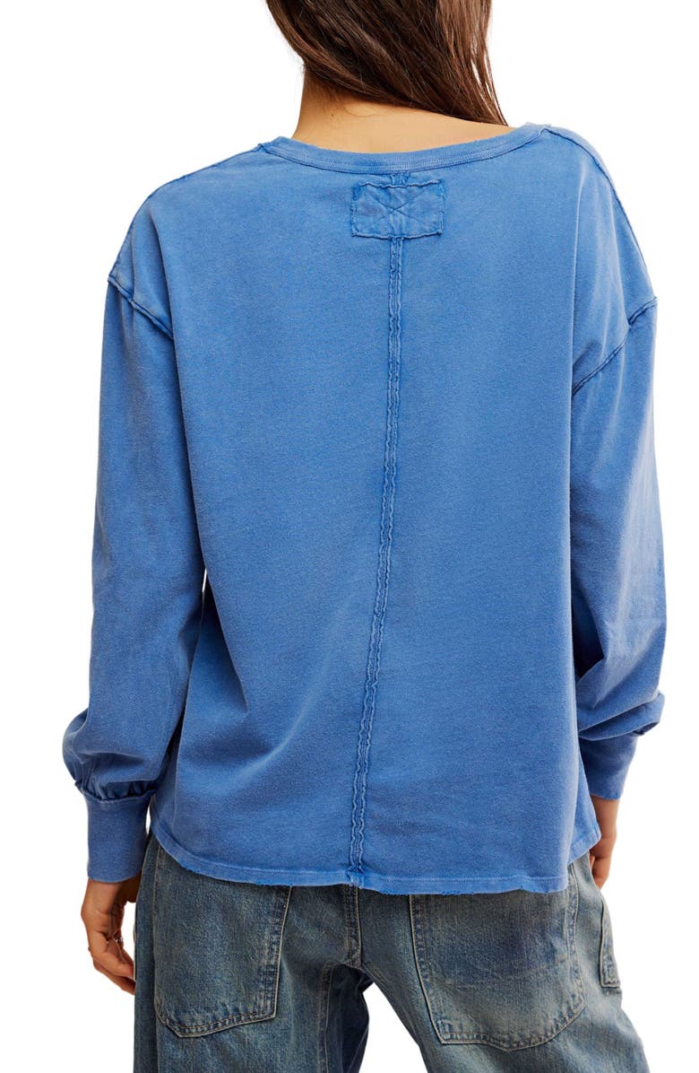 Free People Fade Into You Knit Top, Alternate, color, Limoges