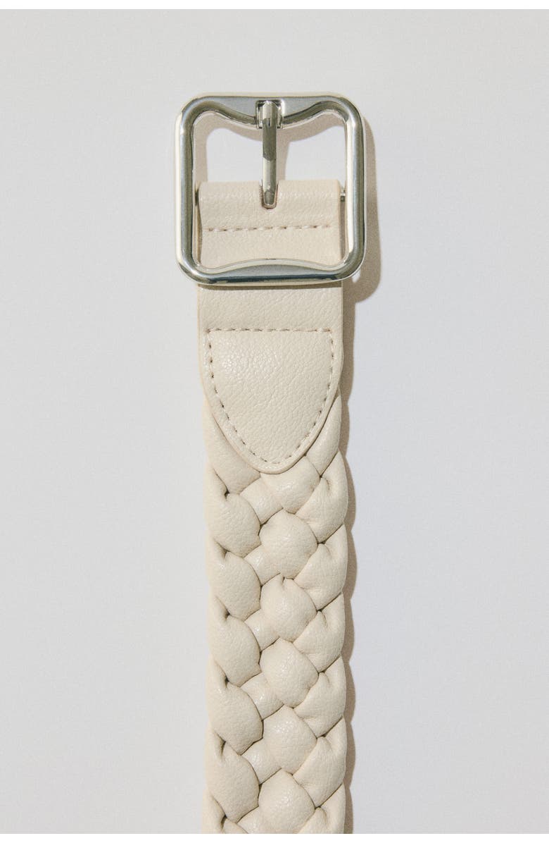 H&M Braided Belt, Alternate, color, Light Beige