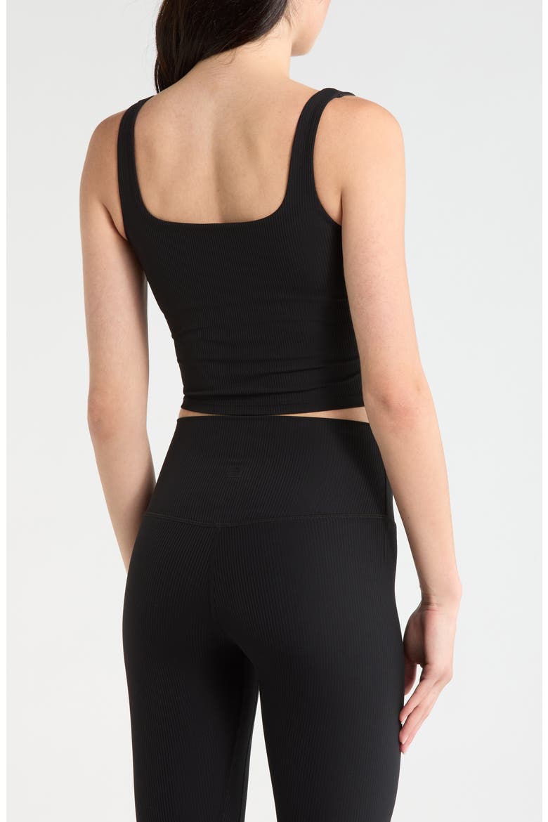 Crop Rib Tank Top, Alternate, color, BLACK