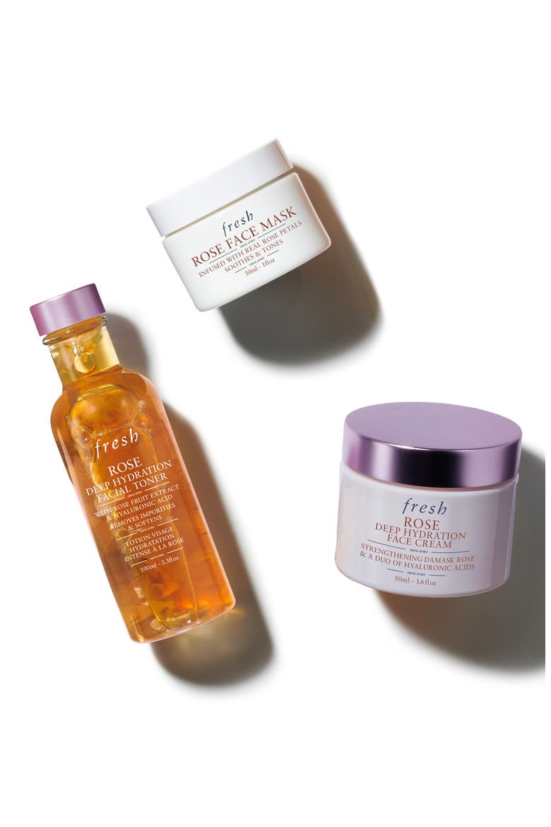 Rose Deep Hydration Skin Care Gift Set USD $96 Value, Alternate, color, NO COLOR