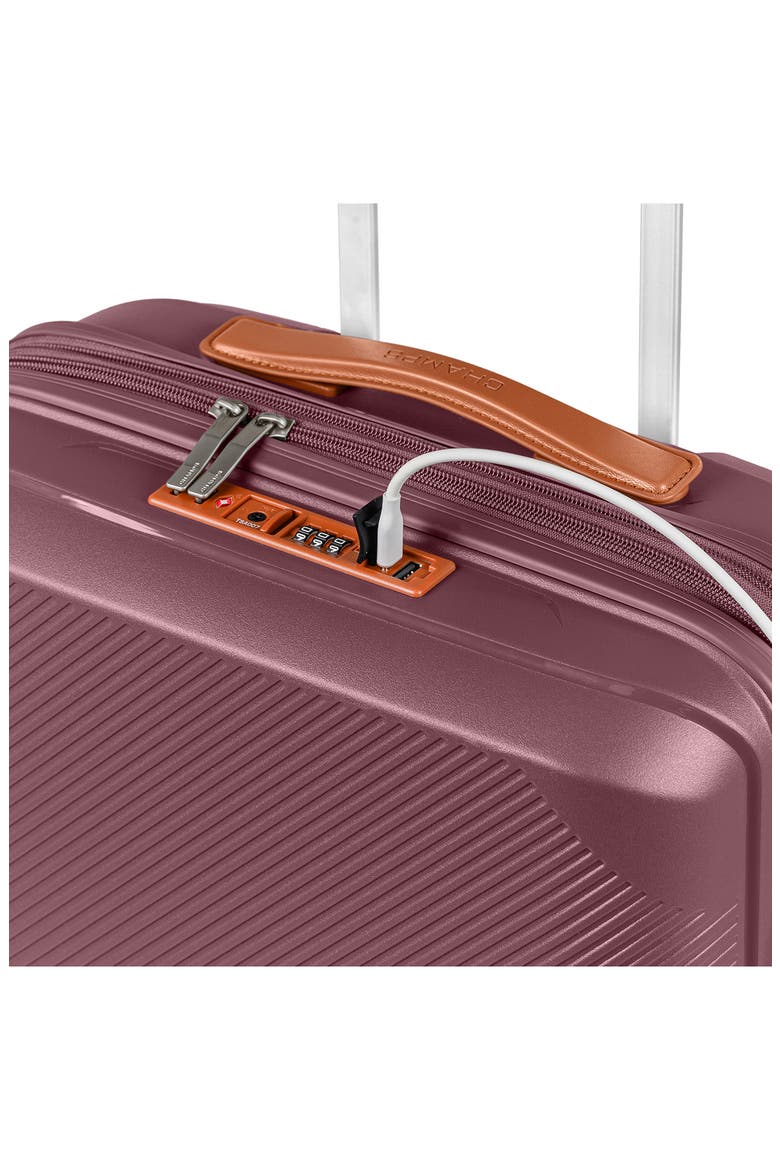 Aura Carry-On Hardside Spinner Luggage, Alternate, color, BURGUNDY
