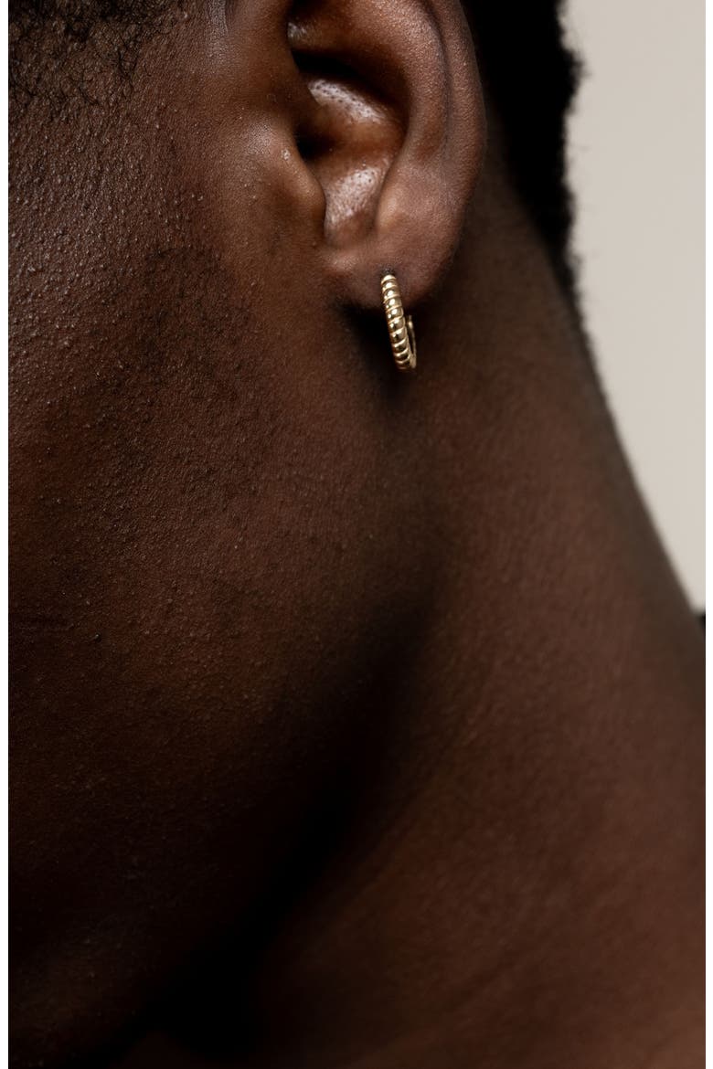 Men's Small Twist Hoops, Alternate, color, Yellow Gold Vermeil