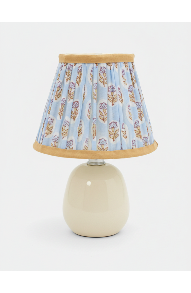 Inner Child 6" Mini Pleated Lampshade, Alternate, color, Sky Blue Daisies - 6"