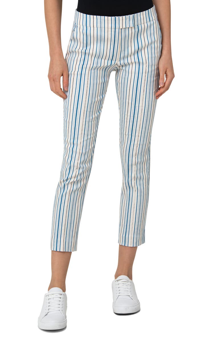Akris punto Frankie Stripe Stretch Cotton Pants, Main, color,