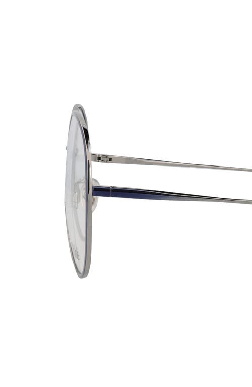 Chloé Core 58mm Aviator Optical Glasses In Blue Blue Transparent